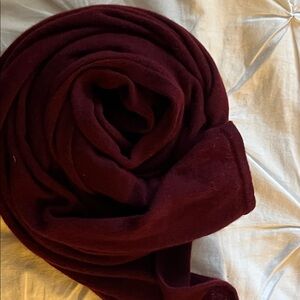 New Charter Club 100% Cashmere Shawl - Deep Burgundy